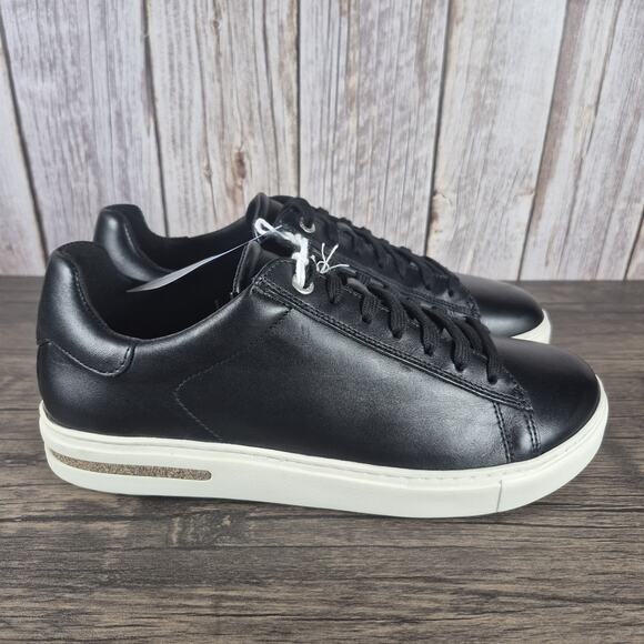 BIRKENSTOCK Bend Low Top Lace Up Sneaker Black Leather Women's Sz 10 Men's Sz 8 - Picture 3 of 9